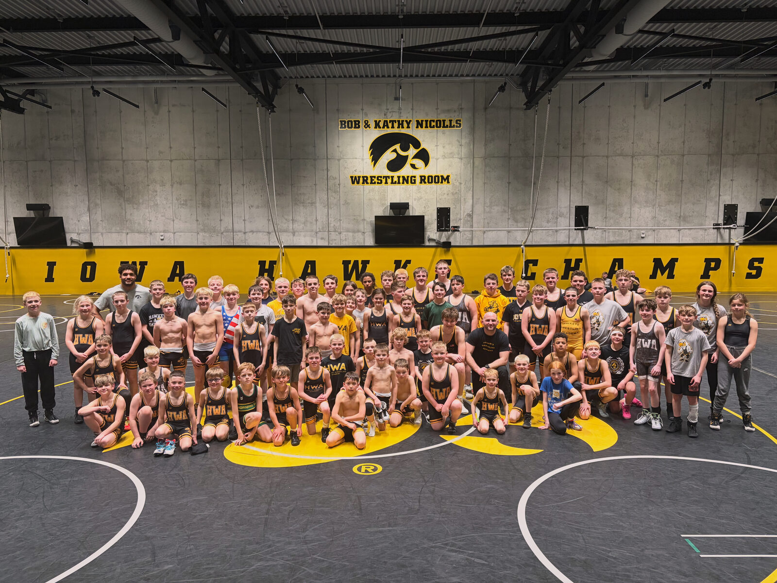 Wrestling team at Hawkeye Wrestling Academy